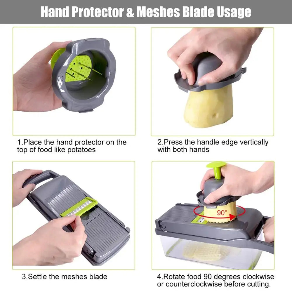 Vegetable Chopper Multifunctional Grater Cutter Kitchen Accessories Manual Fruit Slicer Potato's Shredders Cheese Onions Slicers