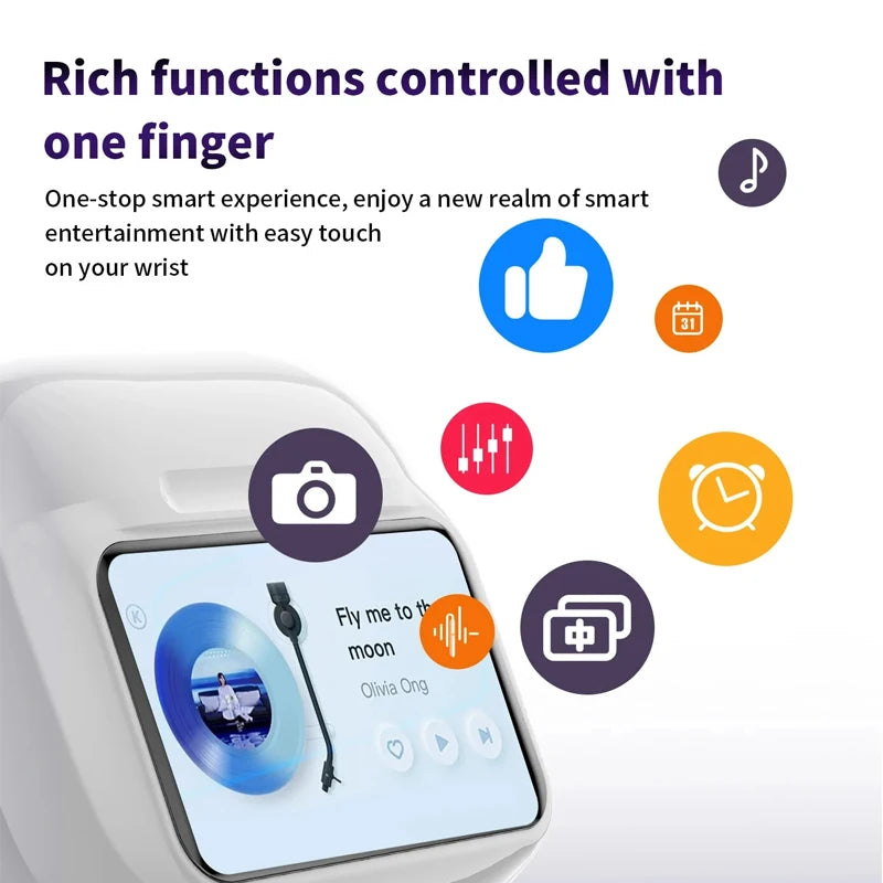 W12 ANC Noise Cancelling Earbuds Wireless Bluetooth Earbuds TWS Touch Screen Mini Earphones