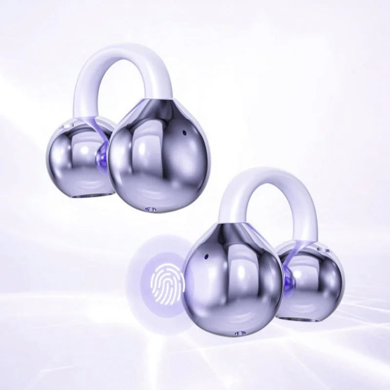 Origin Xiaomi Bone Conduction Earphones Bluetooth 5.4 Earbuds Clip on Ear Comfortable Headphones Sport Digital Display Headsets