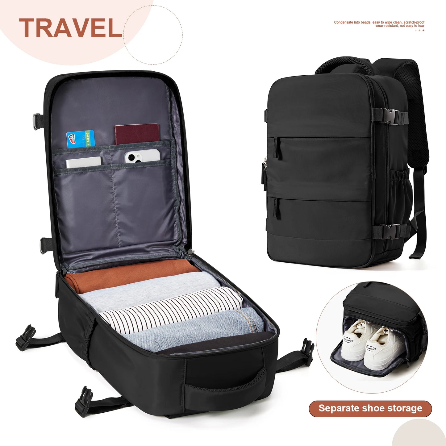 Ryanair Backpack 40x20x25 Cabin Bag Travel Backpack