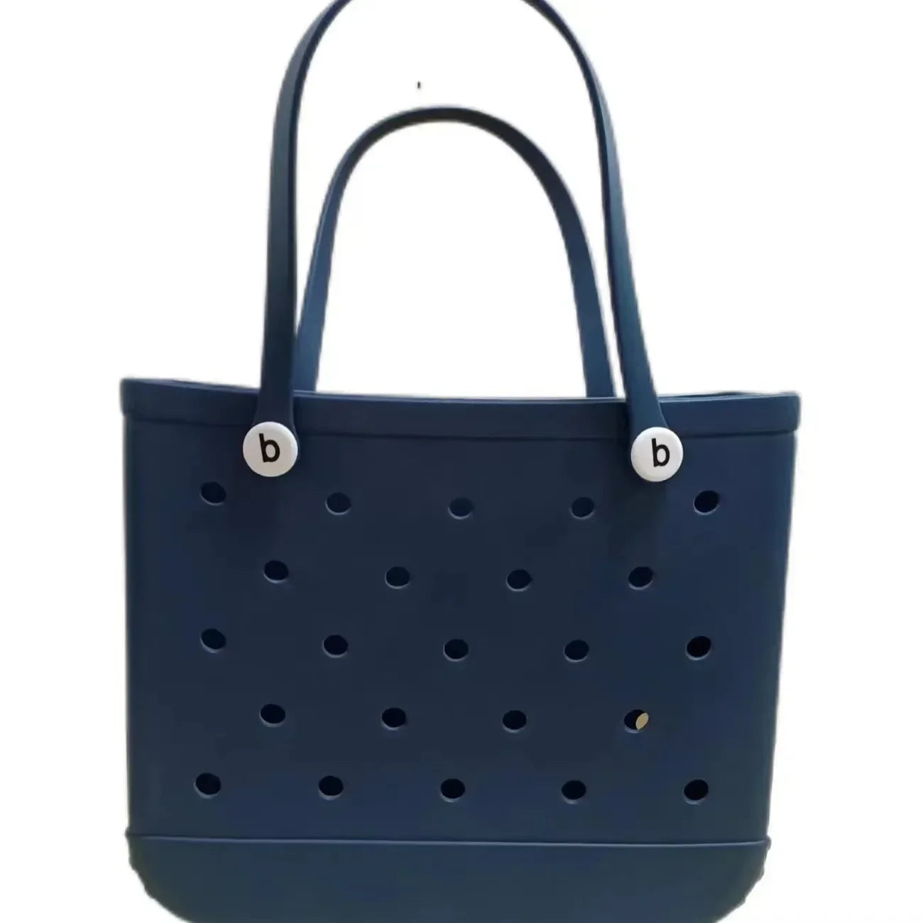 Large Eva Beach Tote Bag Fashion Mommy Diaper Storage Baskets Summer Rubber Tote Solid Color Jelly Beach Bags Sundries Organizer