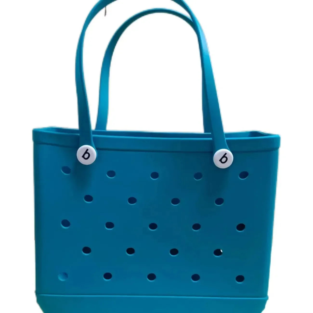 Large Eva Beach Tote Bag Fashion Mommy Diaper Storage Baskets Summer Rubber Tote Solid Color Jelly Beach Bags Sundries Organizer