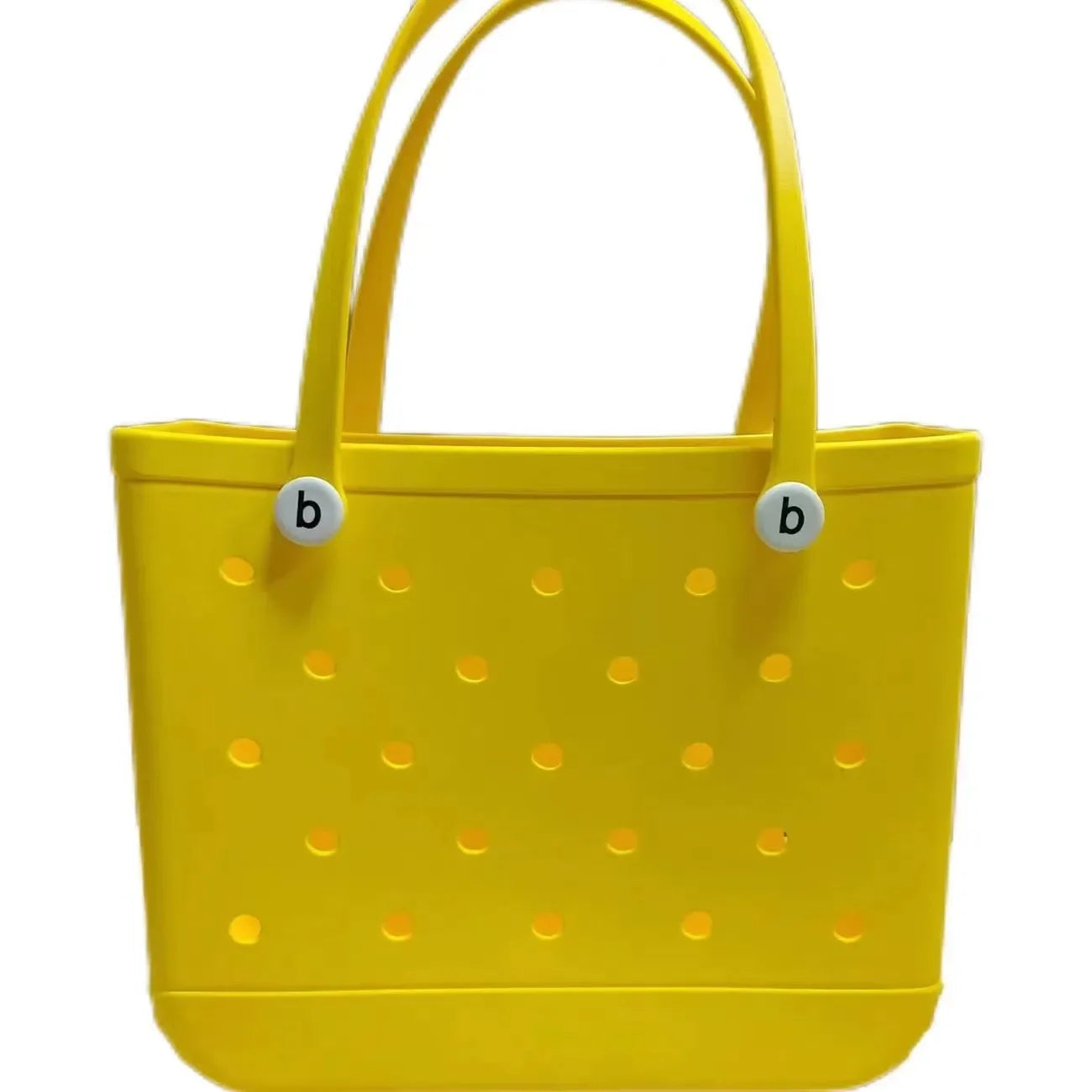 Large Eva Beach Tote Bag Fashion Mommy Diaper Storage Baskets Summer Rubber Tote Solid Color Jelly Beach Bags Sundries Organizer
